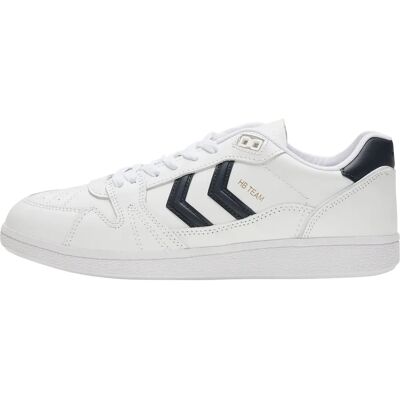 Baskets Hummel Hb Team Leather Blanc 44 Unisex - Publicité Baskets Hummel Hb Team Leather Blanc 44 Unisex - Publicité