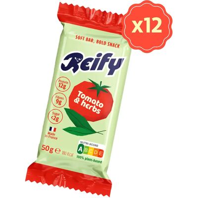 Barre protéinée salée Reify Saveur Tomato & Herb Vert TU Unisex - Publicité Barre protéinée salée Reify Saveur Tomato & Herb Vert TU Unisex - Publicité