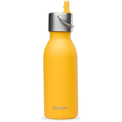 Bouteille isotherme inox matt enfant Qwetch Jaune 350 ml Unisex - Publicité Bouteille isotherme inox matt enfant Qwetch Jaune 350 ml Unisex - Publicité