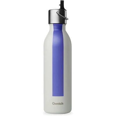 Bouteille isotherme série sport Qwetch Active Gris 600 ml Unisex - Publicité Bouteille isotherme série sport Qwetch Active Gris 600 ml Unisex - Publicité