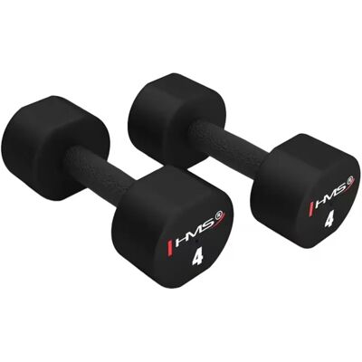 Haltère polyurethane HMS HPT04 (x2) Noir 4x2 kg Unisex - Publicité Haltère polyurethane HMS HPT04 (x2) Noir 4x2 kg Unisex - Publicité