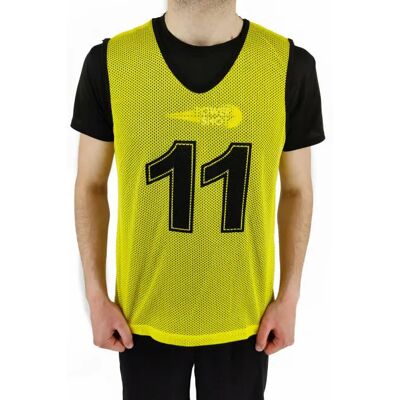 Kit de 11 Chasubles numérotés de 1 à 11 PowerShot Jaune TU Unisex - Publicité Kit de 11 Chasubles numérotés de 1 à 11 PowerShot Jaune TU Unisex - Publicité