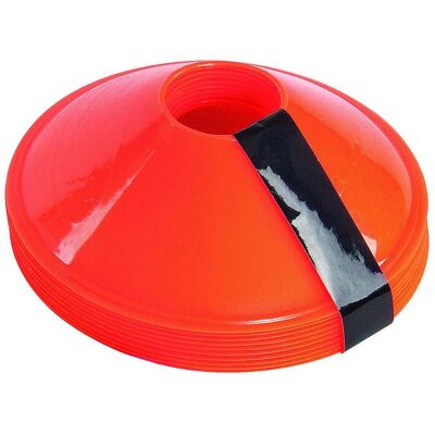 Cône d'entraînement soucoupe avec manches Precision (x10) Orange TU Unisex - Publicité Cône d'entraînement soucoupe avec manches Precision (x10) Orange TU Unisex - Publicité