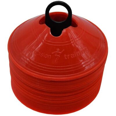 Cône d'entraînement soucoupes Precision (x50) Rouge 20 cm Unisex - Publicité Cône d'entraînement soucoupes Precision (x50) Rouge 20 cm Unisex - Publicité