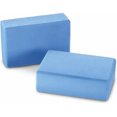 Bloc de Yoga Sporti - Mousse EVA Bleue - 22,5cm x 15cm x 7,5cm - Bloc de Yoga - Publicité Bloc de Yoga Sporti - Mousse EVA Bleue - 22,5cm x 15cm x 7,5cm - Bloc de Yoga - Publicité