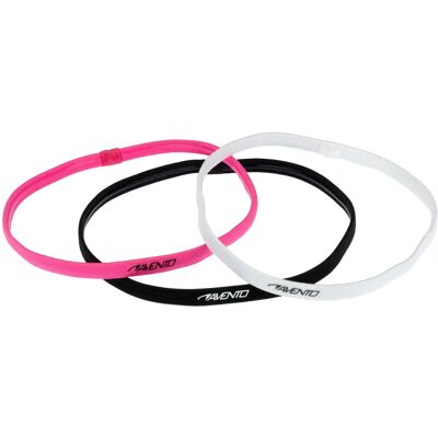Bandeau élastiques Avento (x3) Rose 46 cm Unisex - Publicité Bandeau élastiques Avento (x3) Rose 46 cm Unisex - Publicité