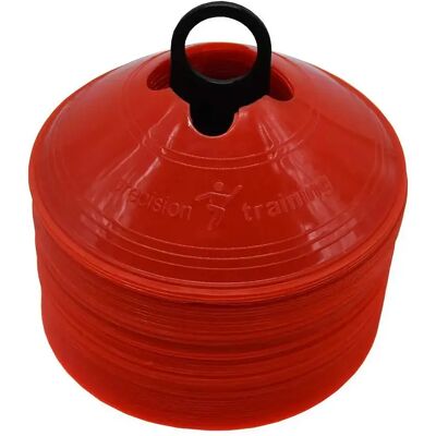 Cône d'entraînement soucoupes Precision (x50) Rouge 20 cm Unisex - Publicité Cône d'entraînement soucoupes Precision (x50) Rouge 20 cm Unisex - Publicité