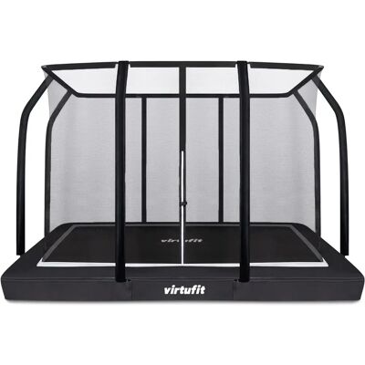 Trampoline de fitness enterré avec filet de sécurité VirtuFit Premium Noir 213x305x200 cm Unisex - Publicité Trampoline de fitness enterré avec filet de sécurité VirtuFit Premium Noir 213x305x200 cm Unisex - Publicité