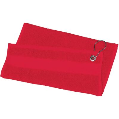 Serviette de Golf coton Proact Rouge TU Unisex - Publicité Serviette de Golf coton Proact Rouge TU Unisex - Publicité