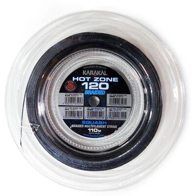 Cordage de squash Karakal Hot Zone 120 Noir 110 m x 1,2 mm Unisex - Publicité Cordage de squash Karakal Hot Zone 120 Noir 110 m x 1,2 mm Unisex - Publicité