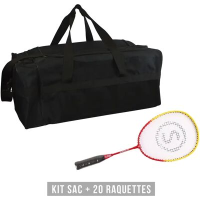 Kit raquettes (sac + 20 raquettes) enfant Sporti School 53 Noir TU Unisex - Publicité Kit raquettes (sac + 20 raquettes) enfant Sporti School 53 Noir TU Unisex - Publicité
