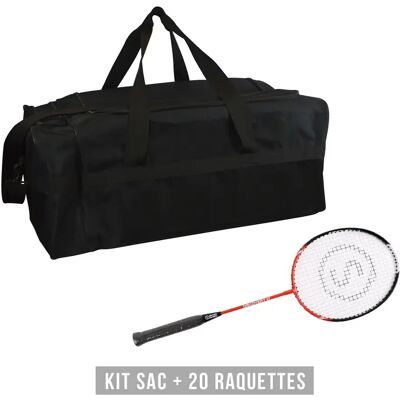 Kit raquettes (sac + 20 raquettes) enfant Sporti Discovery 61 Noir TU Unisex - Publicité Kit raquettes (sac + 20 raquettes) enfant Sporti Discovery 61 Noir TU Unisex - Publicité