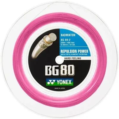 Bobine Yonex Bobine BG 80 200m Rose TU Unisex - Publicité Bobine Yonex Bobine BG 80 200m Rose TU Unisex - Publicité