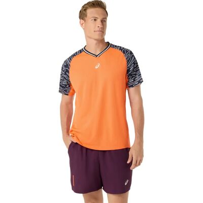 T-shirt Asics Court Orange L Male - Publicité T-shirt Asics Court Orange L Male - Publicité
