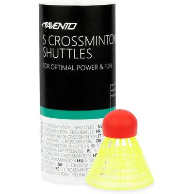 Volant Avento Crossminton (x5) Jaune TU Unisex - Publicité Volant Avento Crossminton (x5) Jaune TU Unisex - Publicité