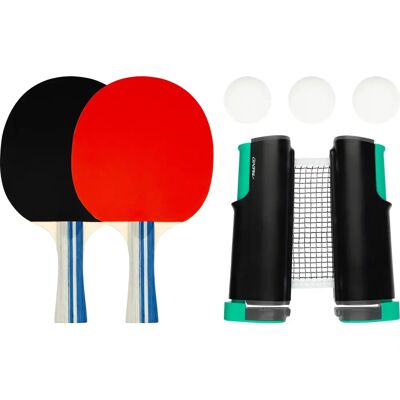 Schreuders Sport Ensemble de Ping-Pong Noir - Tennis de Table - Publicité Schreuders Sport Ensemble de Ping-Pong Noir - Tennis de Table - Publicité