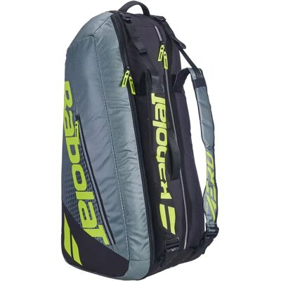 Sac de raquette de tennis Babolat RH X 6 Pure Aero Gris 8x3x3 cm Unisex - Publicité Sac de raquette de tennis Babolat RH X 6 Pure Aero Gris 8x3x3 cm Unisex - Publicité