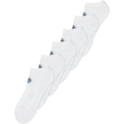 Paires de chaussettes Bidi Badu No Party No Show Move (x6) Blanc 39/42 Unisex - Publicité Paires de chaussettes Bidi Badu No Party No Show Move (x6) Blanc 39/42 Unisex - Publicité