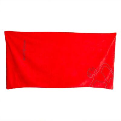 Serviette Black Crown Rouge 160x80 cm Unisex - Publicité Serviette Black Crown Rouge 160x80 cm Unisex - Publicité