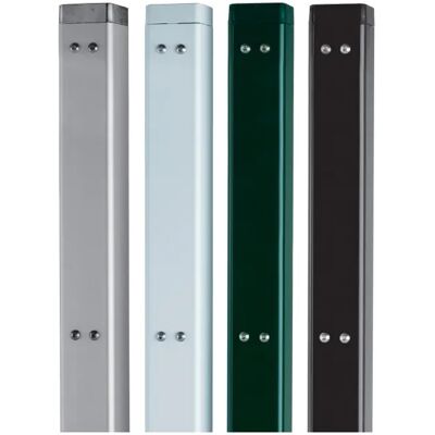 Paires de poteaux de tennis carrés sceller en aluminium Carrington (x2) Blanc 142 cm Unisex - Publicité Paires de poteaux de tennis carrés sceller en aluminium Carrington (x2) Blanc 142 cm Unisex - Publicité
