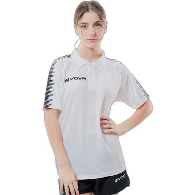 Polo Givova Club Blanc M Unisex - Publicité Polo Givova Club Blanc M Unisex - Publicité