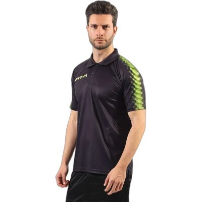 Polo Givova Club Noir S Unisex - Publicité Polo Givova Club Noir S Unisex - Publicité