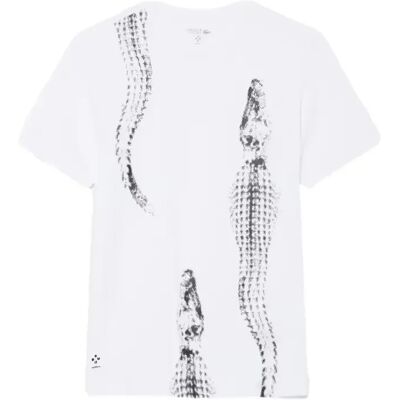 T-shirt Lacoste Medvedev Blanc M Unisex - Publicité T-shirt Lacoste Medvedev Blanc M Unisex - Publicité