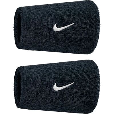 Poignet éponge polaire Nike Swoosh Classic Double Wide (x2) Noir TU Unisex - Publicité Poignet éponge polaire Nike Swoosh Classic Double Wide (x2) Noir TU Unisex - Publicité