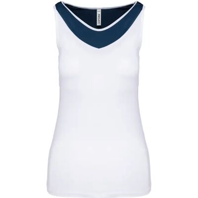 Débardeur bicolore femme Proact Blanc XL Female - Publicité Débardeur bicolore femme Proact Blanc XL Female - Publicité