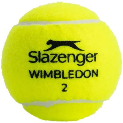 Tube balles de tennis Slazenger Wimbledon 2026 (x4) Jaune TU Unisex - Publicité Tube balles de tennis Slazenger Wimbledon 2026 (x4) Jaune TU Unisex - Publicité