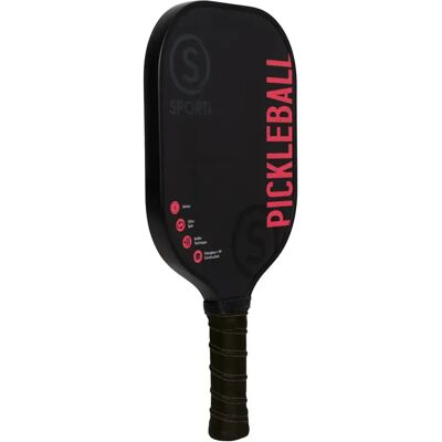 Raquette de pickleball fibre de verre Sporti Noir TU Unisex - Publicité Raquette de pickleball fibre de verre Sporti Noir TU Unisex - Publicité