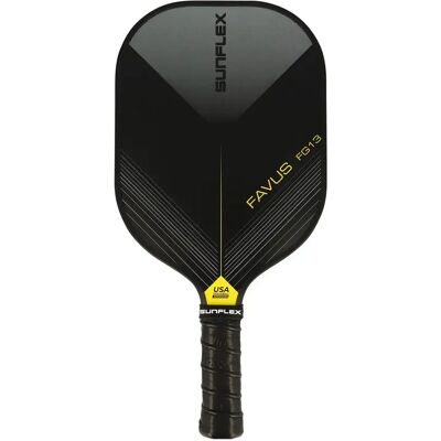 Raquette de pickleball fibre de verre sunflex Favus FG13 Noir TU Unisex - Publicité Raquette de pickleball fibre de verre sunflex Favus FG13 Noir TU Unisex - Publicité