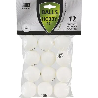 Balle de tennis de table sunflex (x12) Blanc TU Unisex - Publicité Balle de tennis de table sunflex (x12) Blanc TU Unisex - Publicité