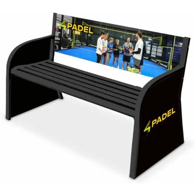 Banc publicitaire Carrington Noir TU Unisex - Publicité Banc publicitaire Carrington Noir TU Unisex - Publicité