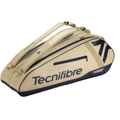 Sac de raquette de tennis Tecnifibre Tour Endurance 6R Beige TU Unisex - Publicité Sac de raquette de tennis Tecnifibre Tour Endurance 6R Beige TU Unisex - Publicité