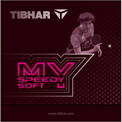 Revêtement raquette tennis de table Tibhar Speedy Soft My Noir Max Unisex - Publicité Revêtement raquette tennis de table Tibhar Speedy Soft My Noir Max Unisex - Publicité