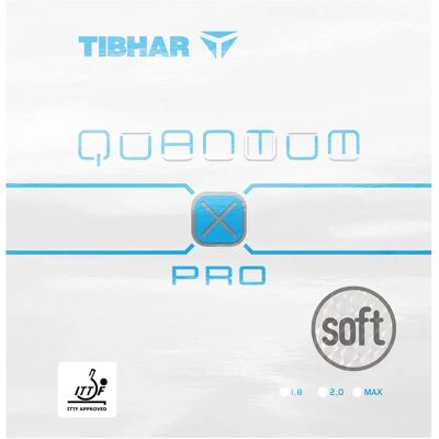 Revêtement raquette tennis de table Tibhar Quantum X Pro Soft Bleu Max Unisex - Publicité Revêtement raquette tennis de table Tibhar Quantum X Pro Soft Bleu Max Unisex - Publicité