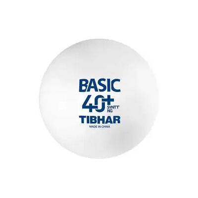 Balle de tennis de table Tibhar Basic 40+ SYNTT NG (x6) Blanc 40 mm Unisex - Publicité Balle de tennis de table Tibhar Basic 40+ SYNTT NG (x6) Blanc 40 mm Unisex - Publicité