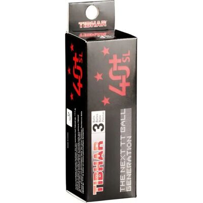 Balle de tennis de table Tibhar 3Star 40+ SL (x3) Blanc TU Unisex - Publicité Balle de tennis de table Tibhar 3Star 40+ SL (x3) Blanc TU Unisex - Publicité