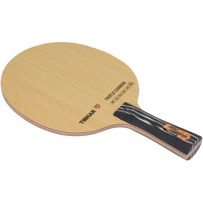 Raquette de tennis de table Tibhar Triple Carbon anat. Beige TU Unisex - Publicité Raquette de tennis de table Tibhar Triple Carbon anat. Beige TU Unisex - Publicité
