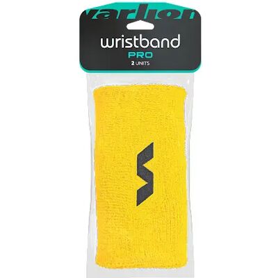 Poignet éponge Varlion Pro Jaune TU Unisex - Publicité Poignet éponge Varlion Pro Jaune TU Unisex - Publicité