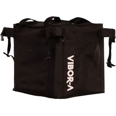 Panier de balles de padel à chariot Vibora Noir 37x37x35 cm Unisex - Publicité Panier de balles de padel à chariot Vibora Noir 37x37x35 cm Unisex - Publicité