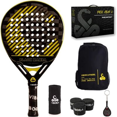 Raquette de padel Vibora Mamba Evo Pro Noir TU Unisex - Publicité Raquette de padel Vibora Mamba Evo Pro Noir TU Unisex - Publicité
