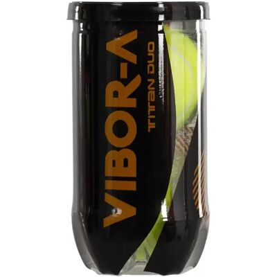 Balle de padel Vibora Titan Duo (x2) Noir TU Unisex - Publicité Balle de padel Vibora Titan Duo (x2) Noir TU Unisex - Publicité