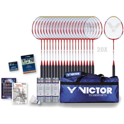 Raquette de badminton Victor Maxi II Bleu TU Unisex - Publicité Raquette de badminton Victor Maxi II Bleu TU Unisex - Publicité