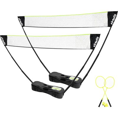 Filet de badminton 2 en 1 VirtuFit Noir 300x155x34 cm Unisex - Publicité Filet de badminton 2 en 1 VirtuFit Noir 300x155x34 cm Unisex - Publicité