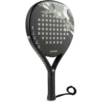 Raquette de padel VirtuFit Precision Pro Noir 46x26x3,8 cm Unisex - Publicité Raquette de padel VirtuFit Precision Pro Noir 46x26x3,8 cm Unisex - Publicité