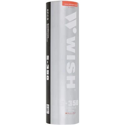 Volant de badminton WISH S-350 (x6) Blanc TU Unisex - Publicité Volant de badminton WISH S-350 (x6) Blanc TU Unisex - Publicité