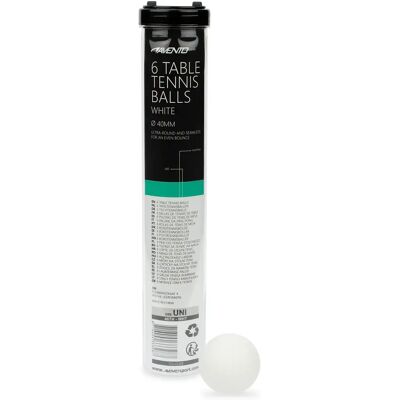 Tubes de balles Avento ABS (x6) Blanc 4 cm Unisex - Publicité Tubes de balles Avento ABS (x6) Blanc 4 cm Unisex - Publicité