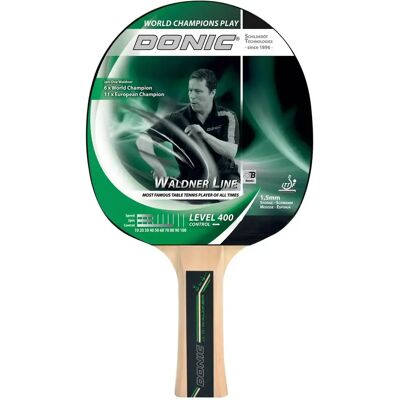 Raquette de tennis de table Donic Waldner 400 Vert 1,5 mm Unisex - Publicité Raquette de tennis de table Donic Waldner 400 Vert 1,5 mm Unisex - Publicité